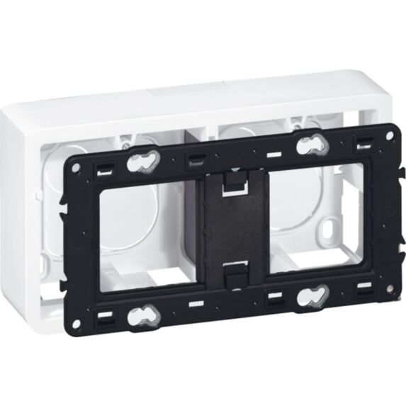 Cadre mosaic - 4 modules montage horizontal - prof 40 mm - LEGRAND