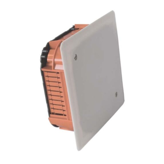 Boîte de dérivation à encastrer pour mur plein 120x120x40mm