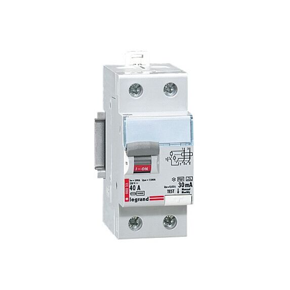 Interrupteur différentiel bipolaire - type Hpi 30mA  haut 40A - LEGRAND