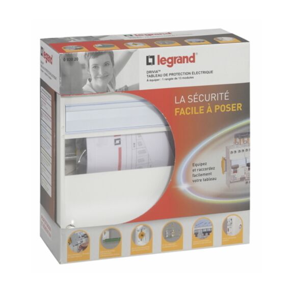 Tableau électrique à équiper 1 rangée 13 modules - LEGRAND