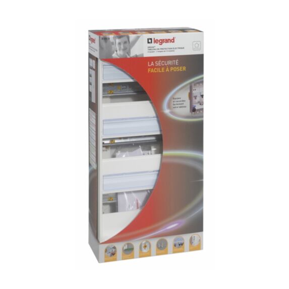 Tableau électrique à équiper 3 rangées 39 modules - LEGRAND