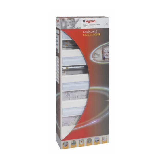 Tableau électrique à équiper 4 rangées 52 modules - LEGRAND