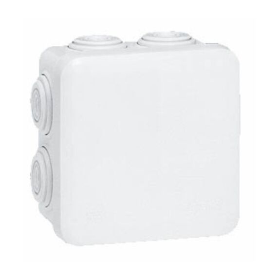 Boîte de dérivation étanche carrée 7 entrées IP55 Plexo 80x8