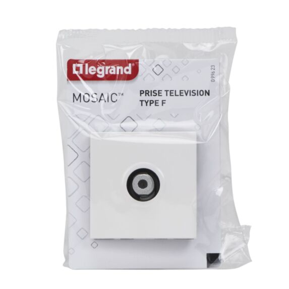 prise tv type ''f'' à visser 2 modules - LEGRAND