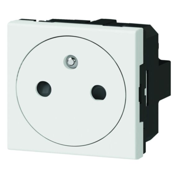 prise avec terre affleurante mosaic 2 modules - LEGRAND