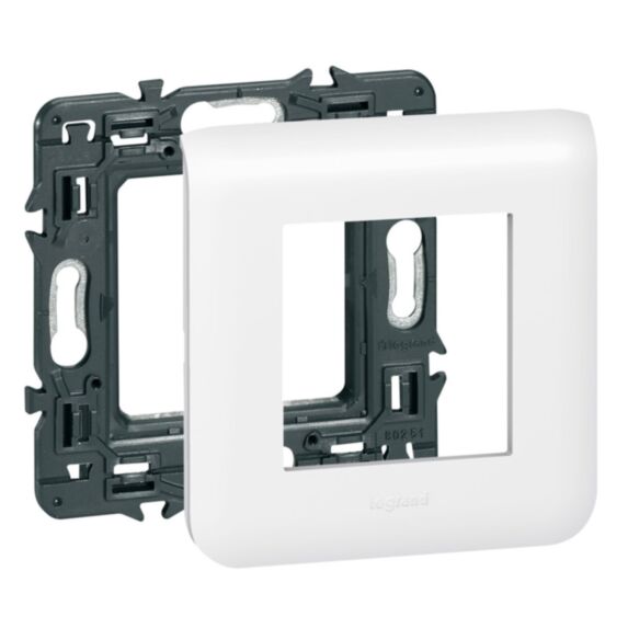Plaque support mosaïc pour 2 modules fixation griffes - LEGRAND