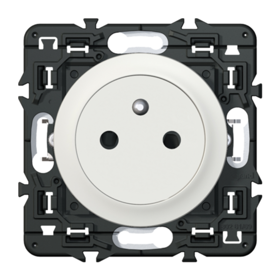 Prise de courant Mosaic Surface avec terre - Complet - Blanc