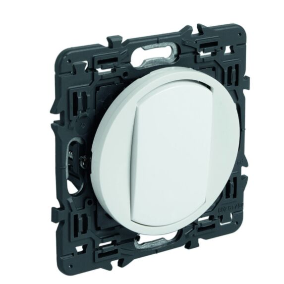 Voyant témoin Mosaic 230V - Pour poussoir et interrupteur - Composable - Blanc