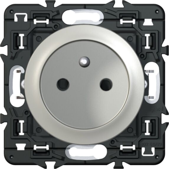 Interrupteur témoin Mosaic - Composable - 10A - 2 modules - Noir