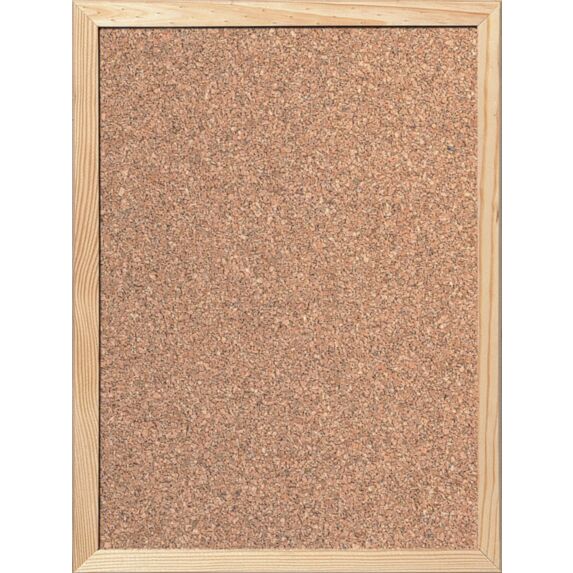 Tableau d'affichage liège cadre bois 60x40cm - DECOSA
