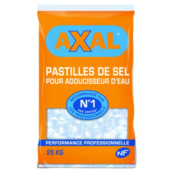 Pastilles de sel pour adoucisseurs d'eau 25kg - AXAL