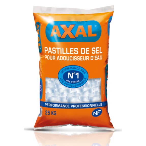 Pastilles de sel pour adoucisseurs d'eau 25kg - AXAL