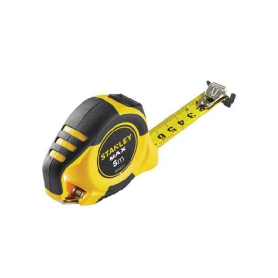 Mètre ruban magnétique Max - double marquage - 5mx25mm - STANLEY