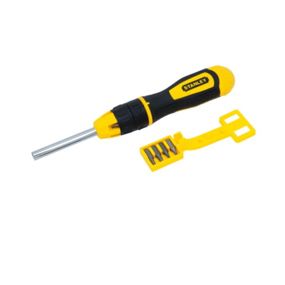 Tournevis pote-embouts à cliquet + 10 embouts