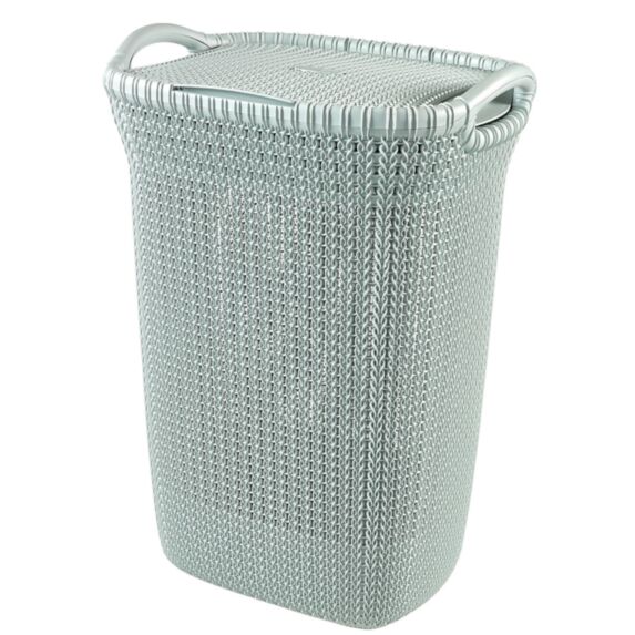 Panier à Linge Tricot 57L Bleu/Gris - CURVER