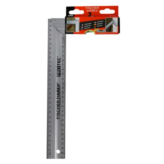 Equerre lame inox 300 mm talon aluminium - FISCHER DAREX