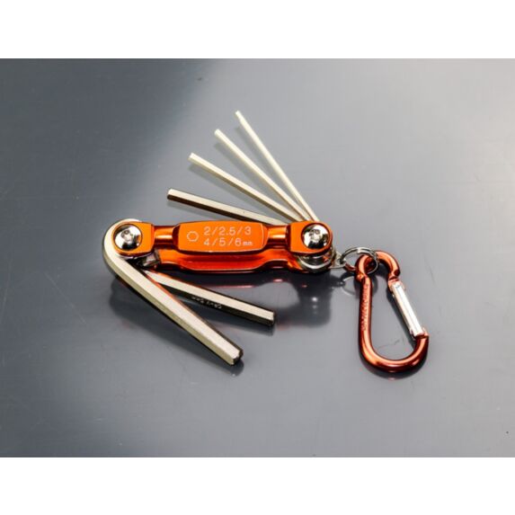 6 Clés allen hexagonales porte-clés - FISCHER