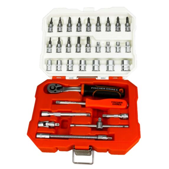 COFFRET SERRAGE CLIQUET 1/4 32 PCS