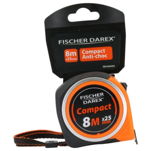 Mètre ruban mesure compacte Classic 8mx25mm - FISCHER DAREX