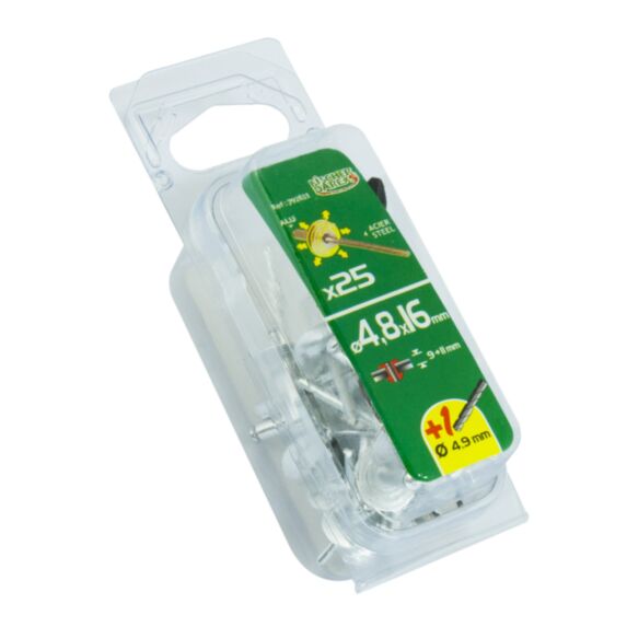 rivets aveugle 4.8x16 x25 pcs tête large - FISCHER DAREX