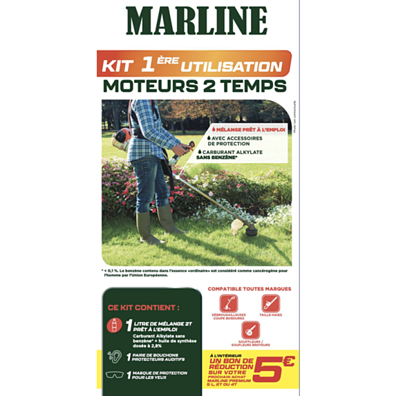 Kit 1ère utilisation moteur 2 temps - MARLINE