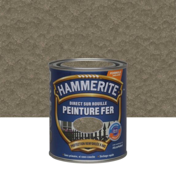 Peinture Métal Direct Sur Rouille Effet Martelé Bronze 0,75L - HAMMERITE