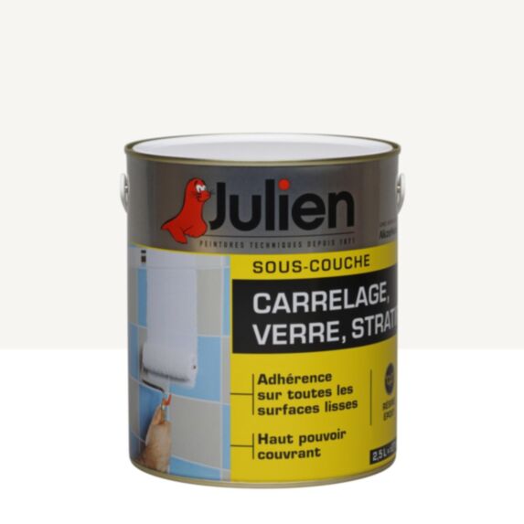 Sous-couche Peinture Surface Lisse Blanc Satin 2,5L - JULIEN