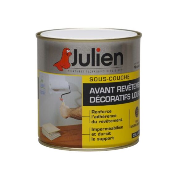 Sous-couche avant revêtements décoratifs lourds 0,5l blanc m