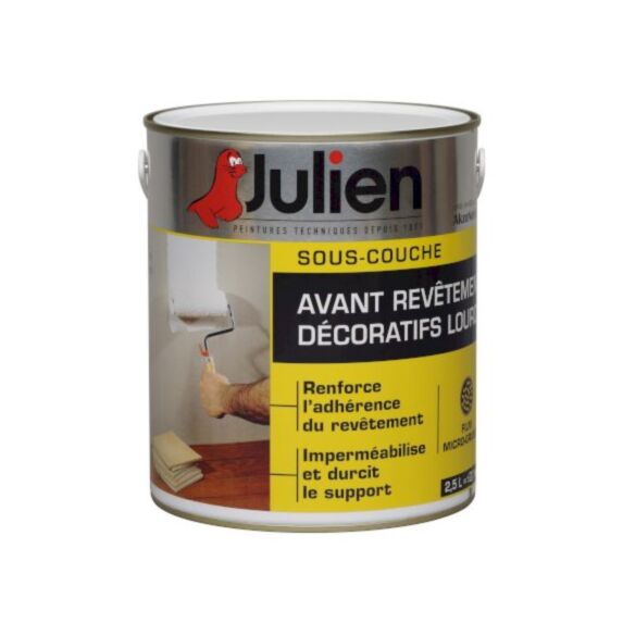 Sous-couche avant revêtements décoratifs lourds 2,5l blanc m