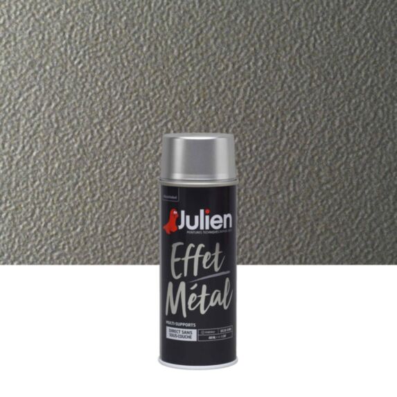 Peinture aérosol Multi-supports Color Touch Effet Métallisé Argent 400ml - JULIEN