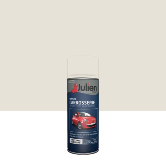Peinture aérosol Carrosserie Blanc Nacre Brillant 400ml - JULIEN
