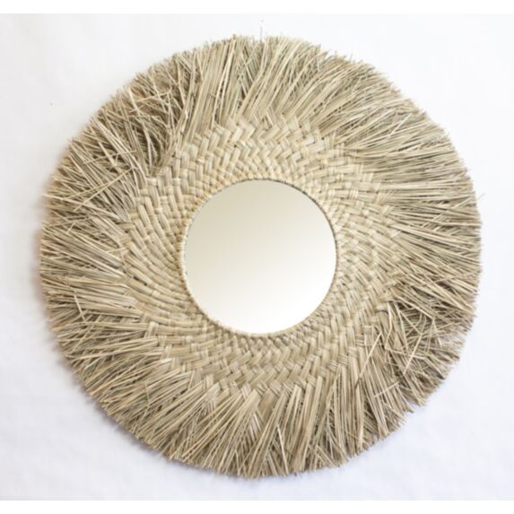 Miroir En Fibre Naturelle 50cm