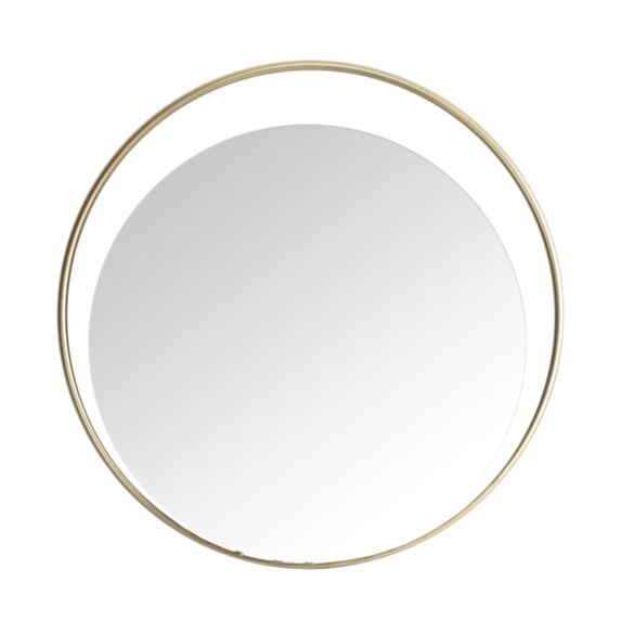Miroir Métal Ø40cm Doré