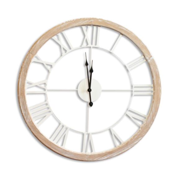 Horloge bois Saumane Ø60cm