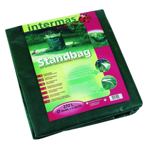 Sac à déchets végétaux auto-stable Standbag 272L vert - INTERMAS