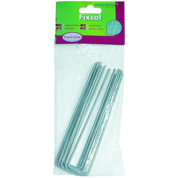 Fixsol (10 agrafes métalliques) 17x3,5 cm - INTERMAS