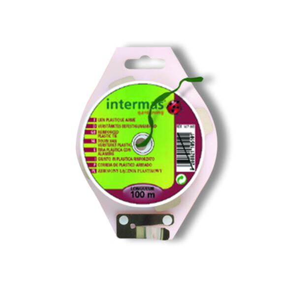 Lien plastique armé en bobine 25m - INTERMAS