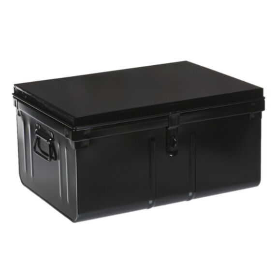Lot de 2 coffres en métal 45/60L Fun noir - SNOR PIERRE HENRY