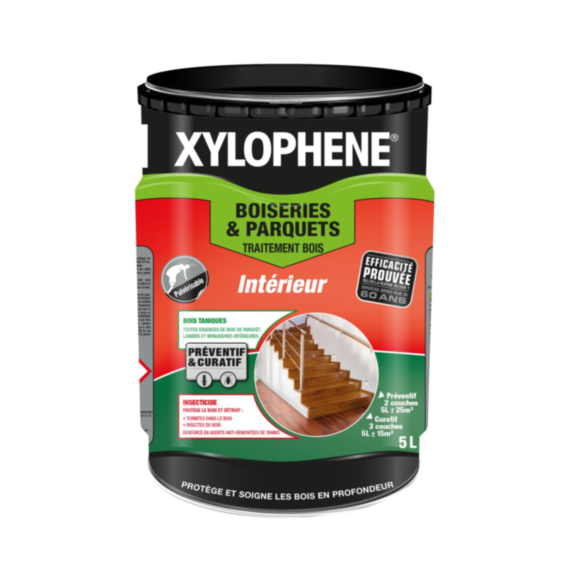 Traitement boiseries et parquets 5 L - XYLOPHENE