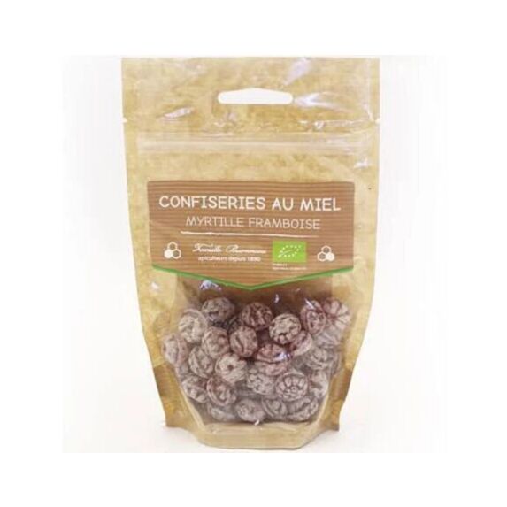 Bonbons framboise myrtille bio