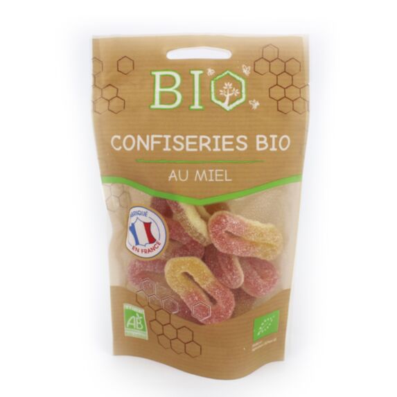 Bonbons anneaux pêche bio