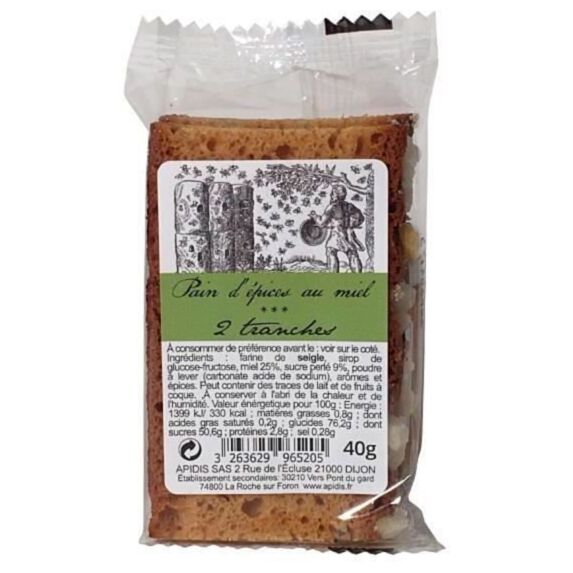 Pain d'épices 2 tranches