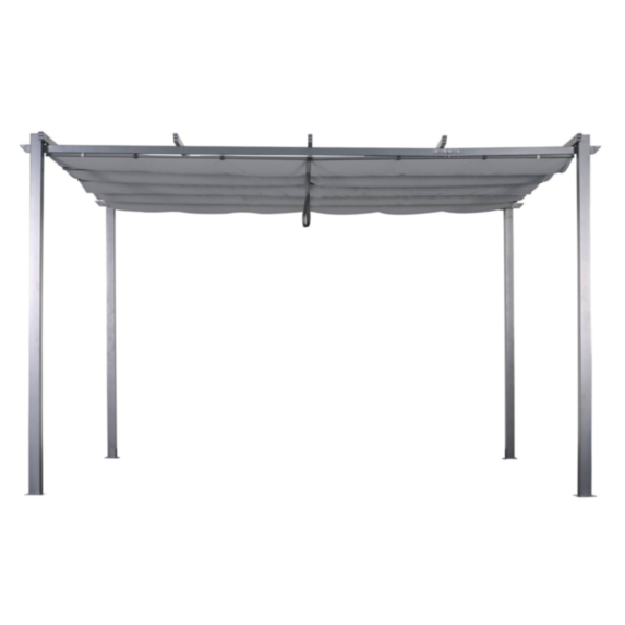 Tonnelle de jardin Acier Capri 4x3m Anthracite