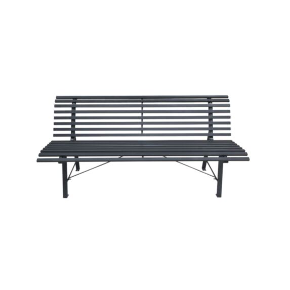 Banc de jardin America acier gris