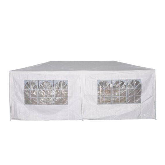 Tonnelle de réception 6x3 m métal blanc