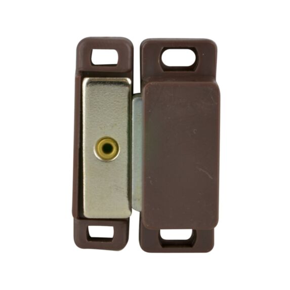 Lot de 2 loqueteaux magnétiques rectangulaires à visser à pattes force 6kg  fermeture pour porte de meuble