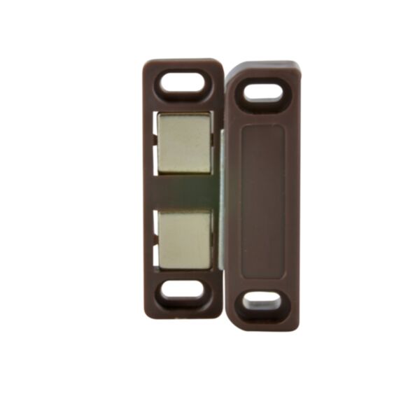 Loqueteau magnétique rectangle 5kg brun x2