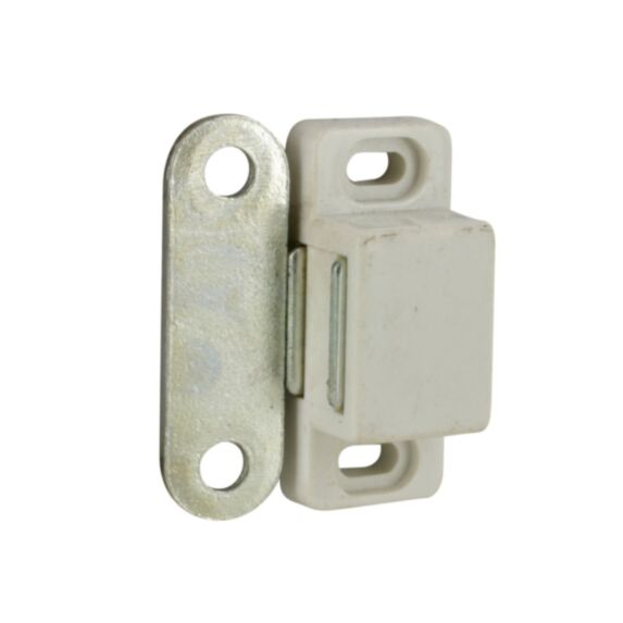 Loquet magnétique rectangle 2kg blanc x2