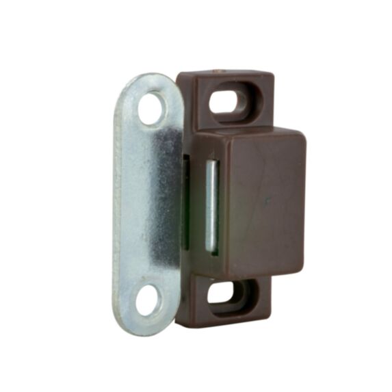 Loquet magnétique rectangle 2kg brun x2