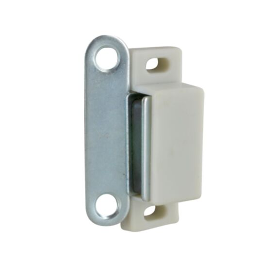 Loquet magnétique rectangle 4kg blanc x2